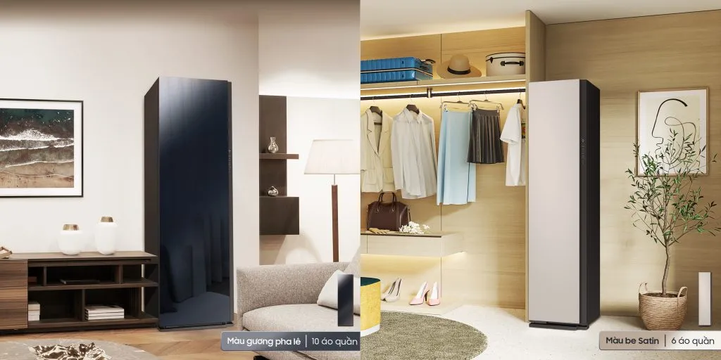 Tủ chăm sóc quần áo Samsung Bespoke AirDresser có giá từ 42 triệu đồng