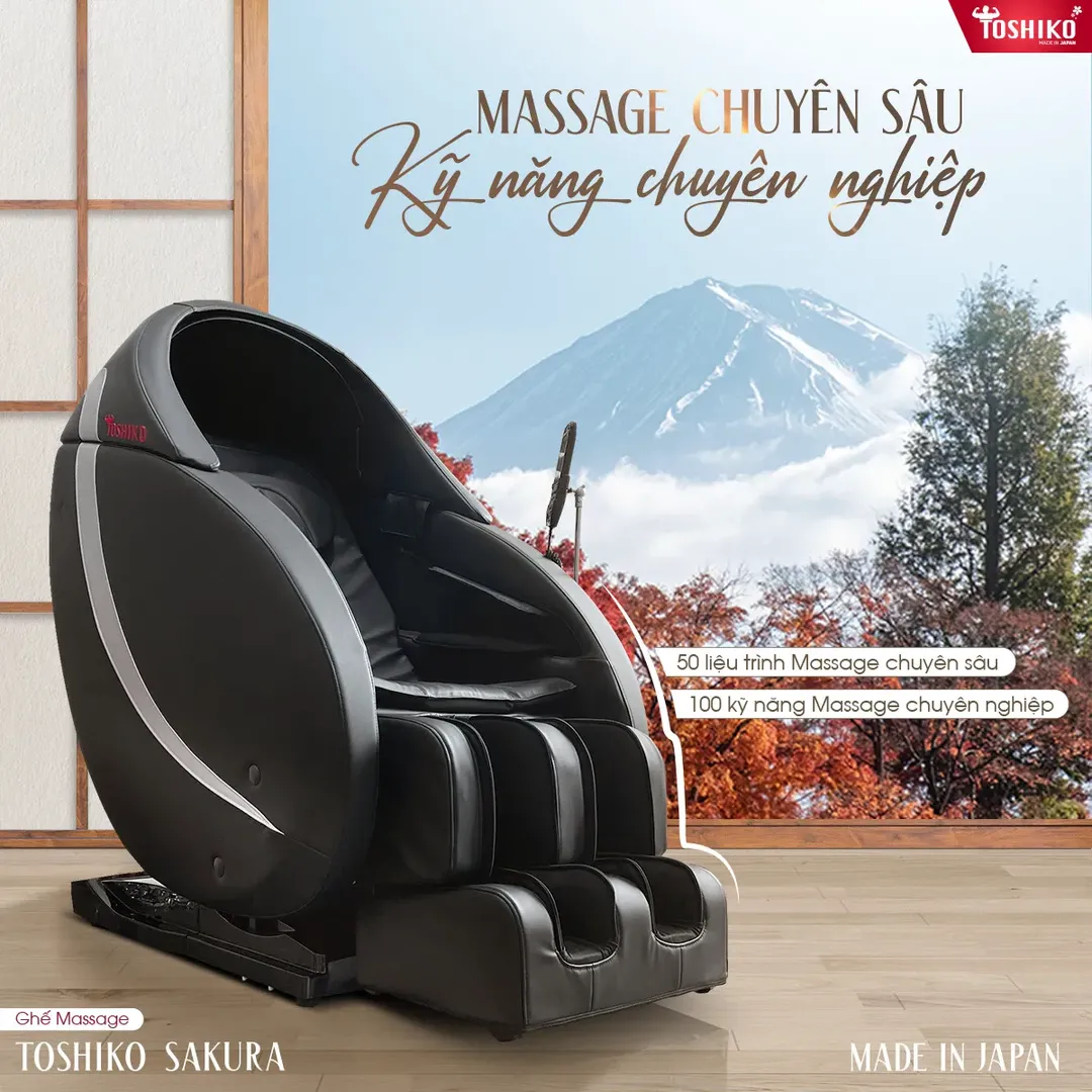 Toshiko ra mắt ấn tượng dòng ghế massage Made in Japan