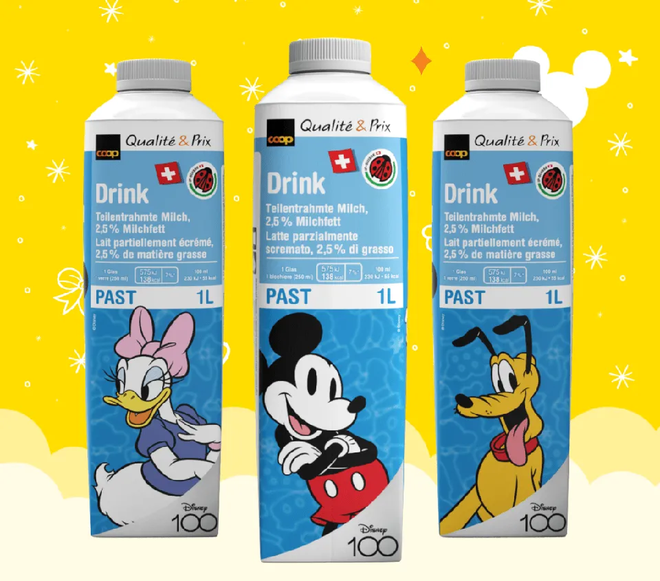 Tetra Pak và Walt Disney hợp tác, in hình nhân vật Disney và Marvel lên sữa hộp