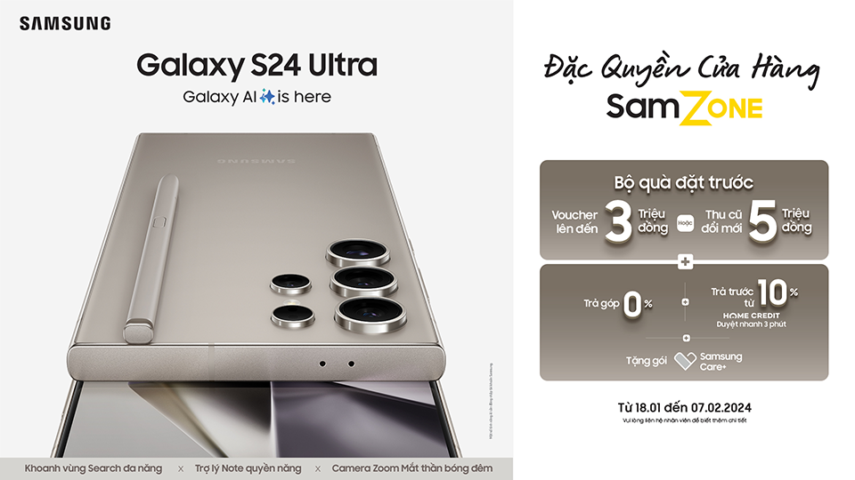 Thế Giới Di Động bắt tay Samsung mở 202 khu trải nghiệm SamZone trên toàn quốc