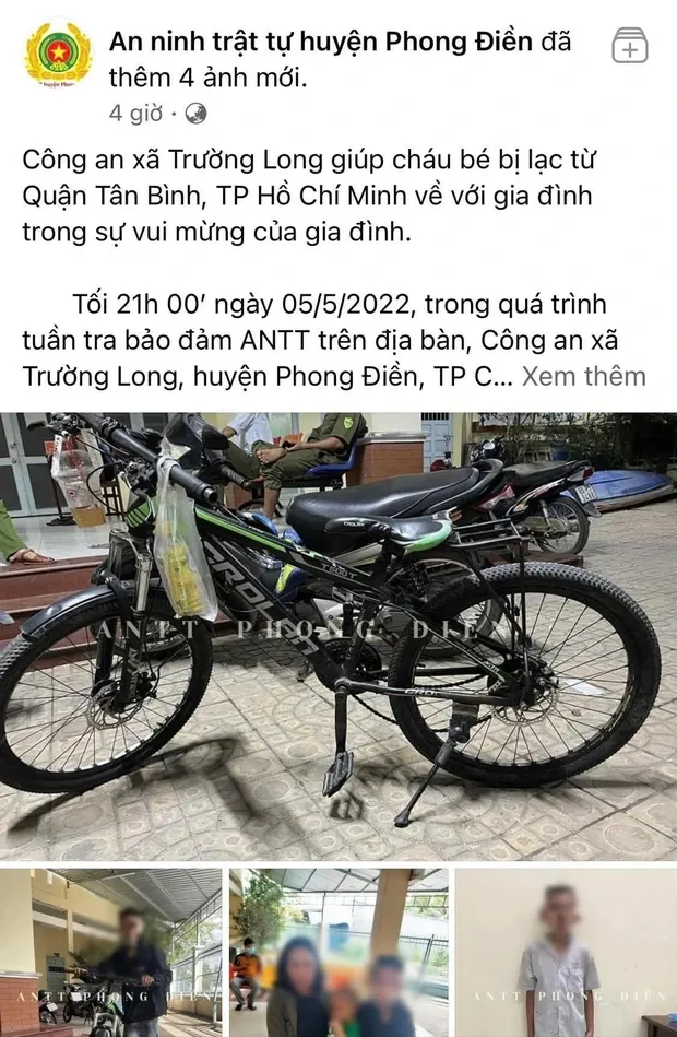 Cậu bé 13 tuổi đạp xe 200km từ Sài Gòn vào Cần Thơ: Để gặp "bạn gái" 12 tuổi quen qua mạng
