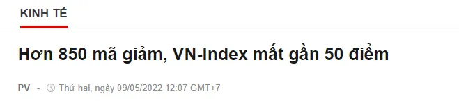 Vn-Index tiếp tục thủng mốc 1300, bán tháo và rơi tự do, nhà đầu tư ngày càng xa bờ