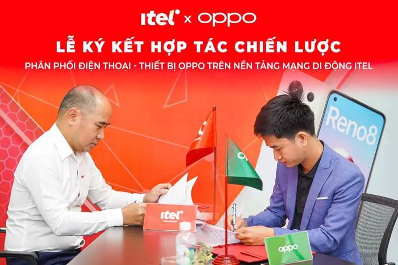 Mạng di động iTel và OPPO ký hợp tác chiến lược