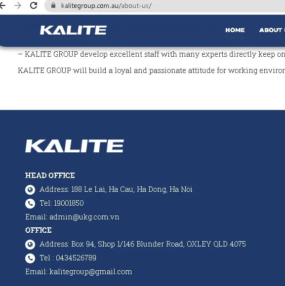 Kalite là thương hiệu của nước nào?