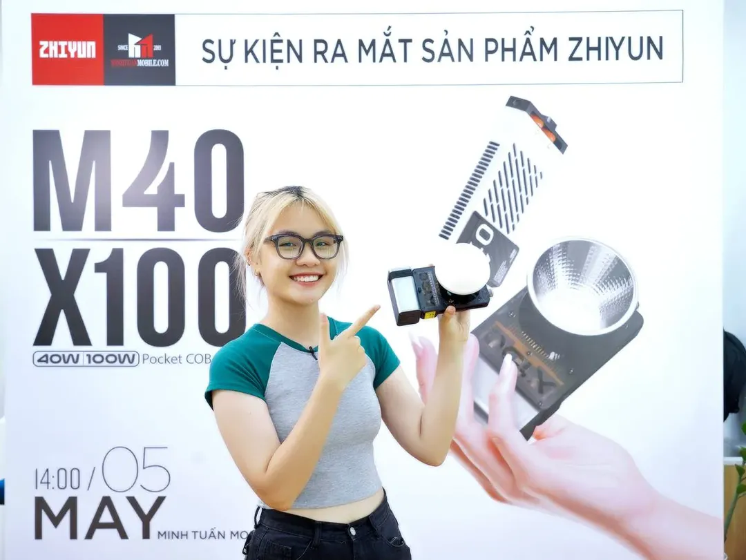 Minh Tuấn Mobile chính thức mở bán đèn di động Zhiyun Molus X100 và Zhiyun Fiveray M40, giá từ hơn 2 triệu đồng