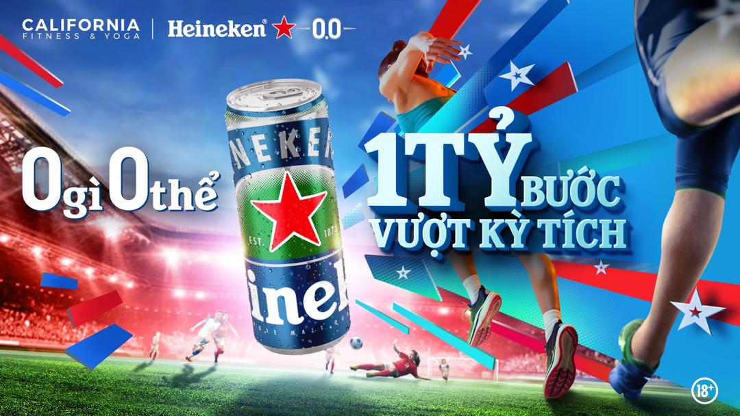 Heineken 0.0 và California Fitness & Yoga cùng hàng nghìn tín đồ thể thao đạt cột mốc 1 tỷ bước chân