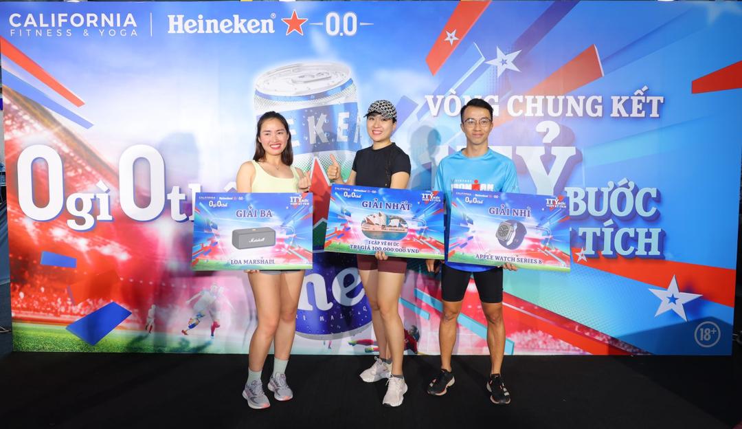 Heineken 0.0 và California Fitness & Yoga cùng hàng nghìn tín đồ thể thao đạt cột mốc 1 tỷ bước chân