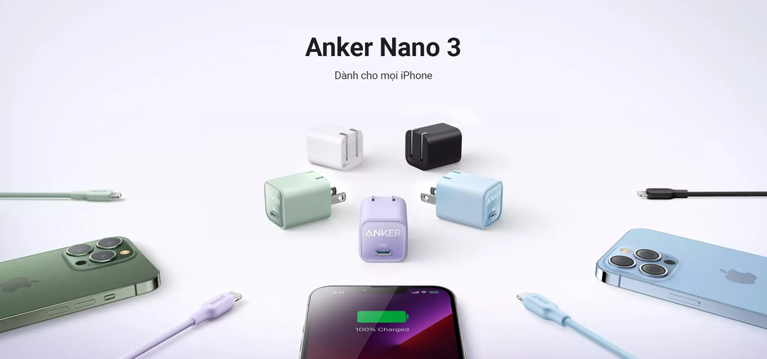 Củ sạc Anker giảm nửa giá, cổng USB-C sạc 30W siêu nhanh cho iPhone