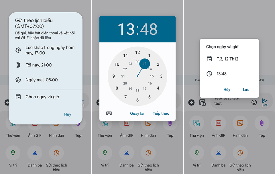 Cách hẹn giờ gửi tin nhắn trên điện thoại Android