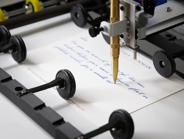 Robot này biết viết thư tay
