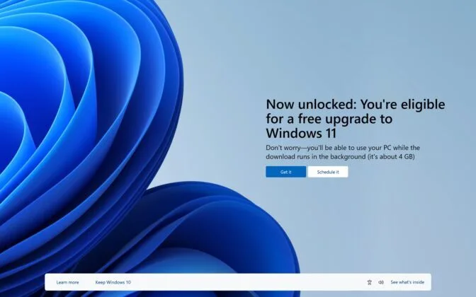 Microsoft lại tấn công người dùng Win10 bằng cửa sổ bật lên toàn màn hình, nhắc nhở họ nâng cấp lên Win11