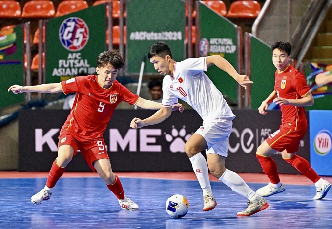 Tuyển futsal Việt Nam thắng tuyển Trung Quốc, sẵn sàng vào tứ kết giải futsal châu Á 2024