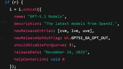 ChatGPT-5.1 có thể ra mắt ngày 24/11, với ba phiên bản khác nhau