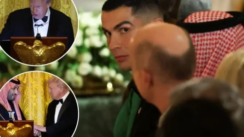 Ronaldo tham dự bữa tối tại Nhà Trắng, được Tổng thống Mỹ Trump chào đón và chụp ảnh tự sướng với Elon Musk