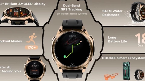 Smartwatch Doogee Anywise W1 trông quá hầm hố!