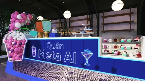 Công ty mẹ của Facebook mở pop-up cafe tại TP.HCM, phục vụ các món ăn do Meta AI "tư vấn"