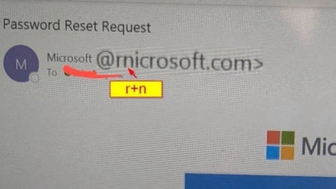 Tên miền giả "rnicrosoft.com": Tráo ‘m’ thành ‘rn’, người dùng Microsoft đồng loạt bị sập bẫy
