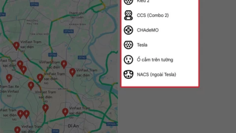 Hướng dẫn tìm trạm sạc nhanh, chính xác
