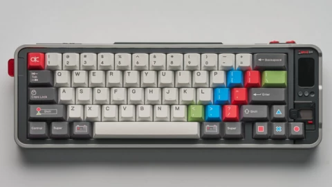 Bàn phím cơ QK65 Mk3: Thiết kế retro và màn hình thông minh từ 199 USD khiến game thủ mê mẩn!