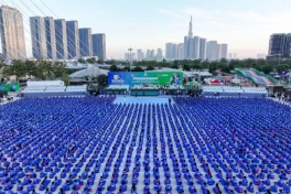 60.000 học sinh Việt Nam thiết lập kỷ lục kép thế giới với màn đồng diễn Vovinam ấn tượng