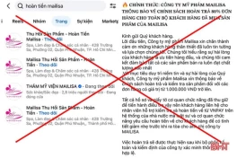 Fanpage mạo danh 'Sếp em Mailisa' dụ hoàn tiền, thu thập dữ liệu cá nhân