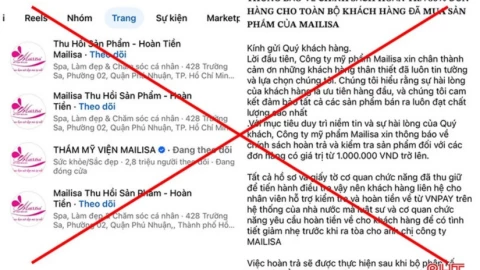 Fanpage mạo danh 'Sếp em Mailisa' dụ hoàn tiền, thu thập dữ liệu cá nhân
