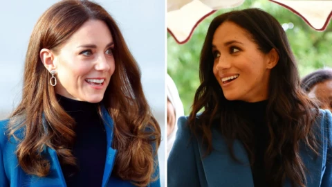 Kate và Meghan "đụng hàng" gây sốt TikTok: Fan tiếc nuối tình chị em hoàng gia.