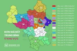 Bảng giá đất các phường sau khi Hà Nội chia địa bàn thành 17 khu