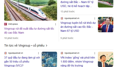 Vì sao Vingroup xin rời cuộc chơi đường sắt tốc độ cao Bắc Nam?
