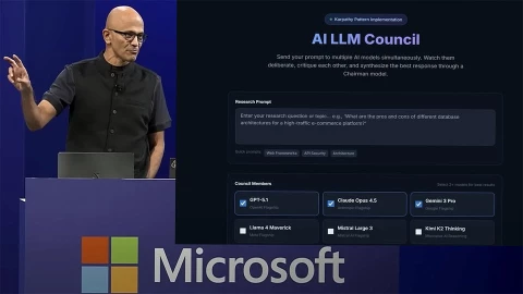 Satya Nadella xác nhận kiến trúc “LLM Council” tại Microsoft AI Tour
