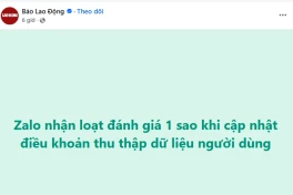 Zalo bị bão 1 sao và đánh giá tiêu cực, có ảnh hưởng gì đến Zalo không?