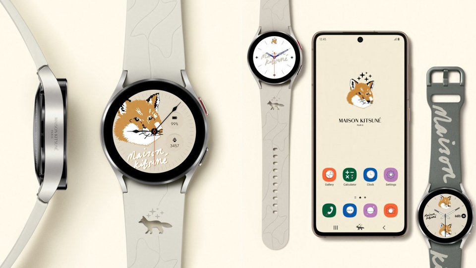 Galaxy Watch4 và Buds2 bản đặc biệt Maison Kitsuné trình làng: phối kết hợp giữa thời trang và công nghệ