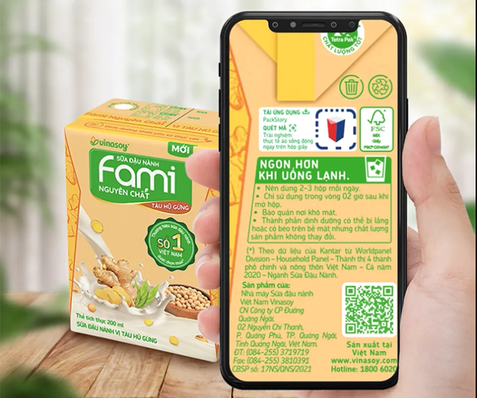 Tetra Pak và Vinasoy đưa công nghệ AR lên hộp sữa đậu nành