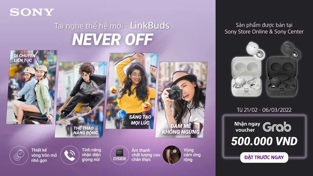Sony LinkBuds ra mắt tại Việt Nam: thiết kế dạng mở độc đáo, giá 4,49 triệu đồng