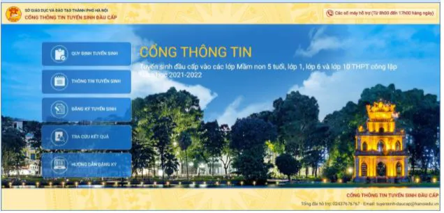 thumbnail - Cách đăng ký tuyển sinh trực tuyến vào trường mầm non, lớp 1, lớp 6 tại Hà Nội