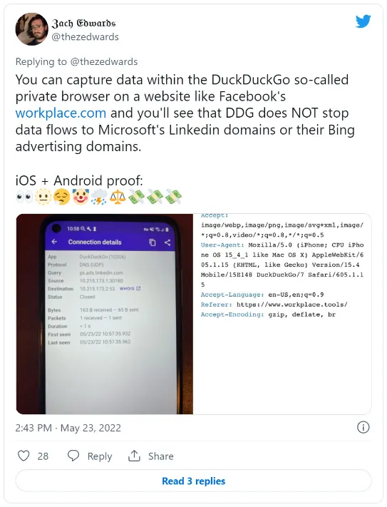 Tưởng là người hùng bảo vệ quyền riêng tư, trình duyệt DuckDuckGo bị phát hiện chia sẻ dữ liệu tới Microsoft