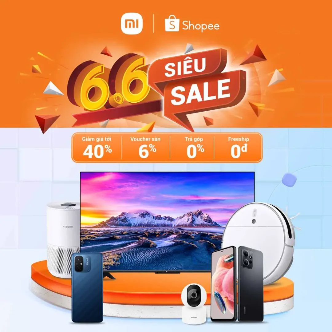 Xiaomi giảm giá tới 40% cho nhiều điện thoại, đồ gia dụng, thiết bị chăm sóc sức khỏe dịp 6/6