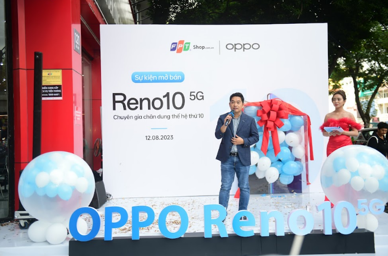 OPPO Reno10 5G 256GB đã có quầy trải nghiệm và được bán tại hệ thống FPT Shop, quà tặng đến 15 triệu đồng