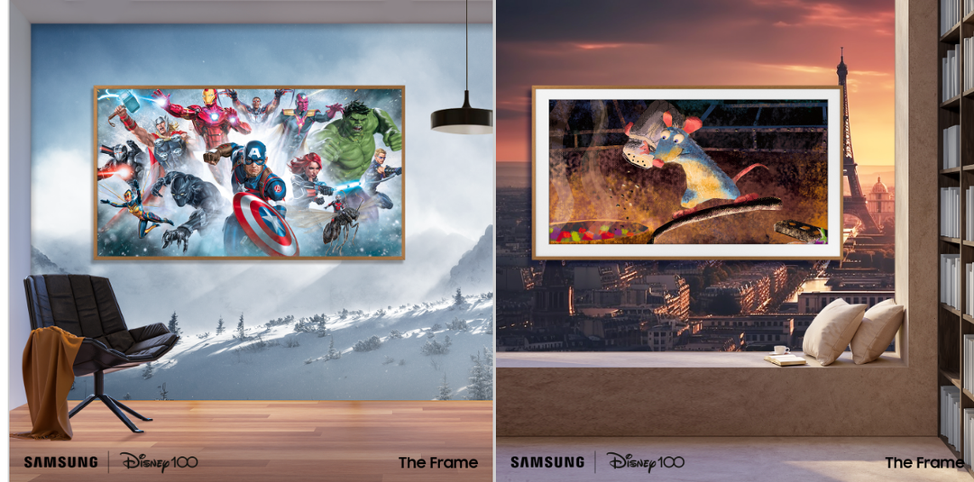 Samsung tung ra TV The Frame phiên bản kỷ niệm 100 năm thành lập Disney