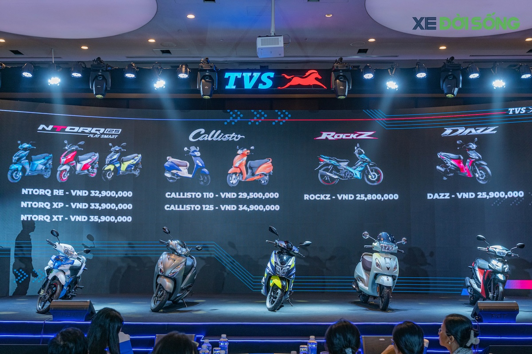 Hãng xe máy Ấn Độ TVS Motor gia nhập thị trường Việt Nam, mở bán ngay 5 mẫu xe