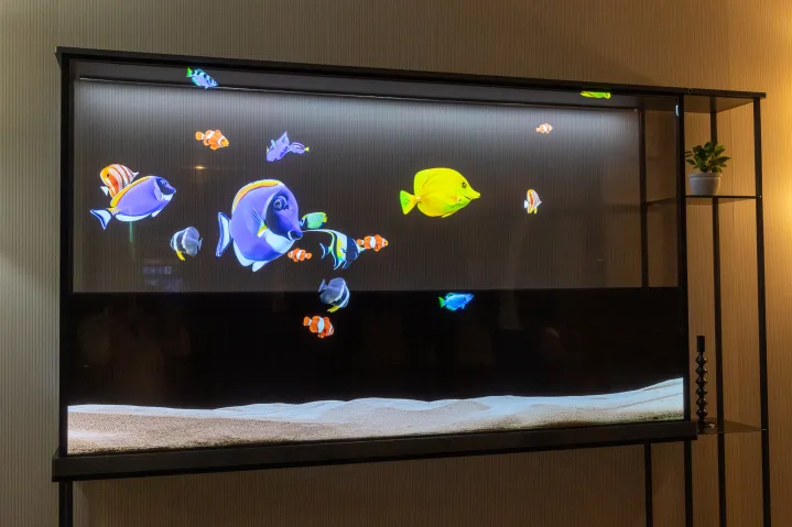 LG vừa tung bom tấn: TV OLED thiết kế trong suốt, không dây