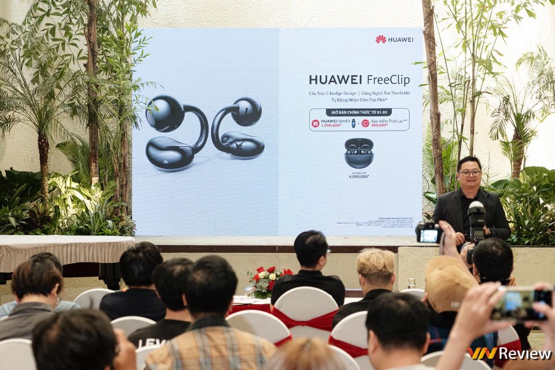 Tai nghe độc lạ Huawei FreeClip chính thức ra mắt tại Việt Nam, giá 4,99 triệu đồng