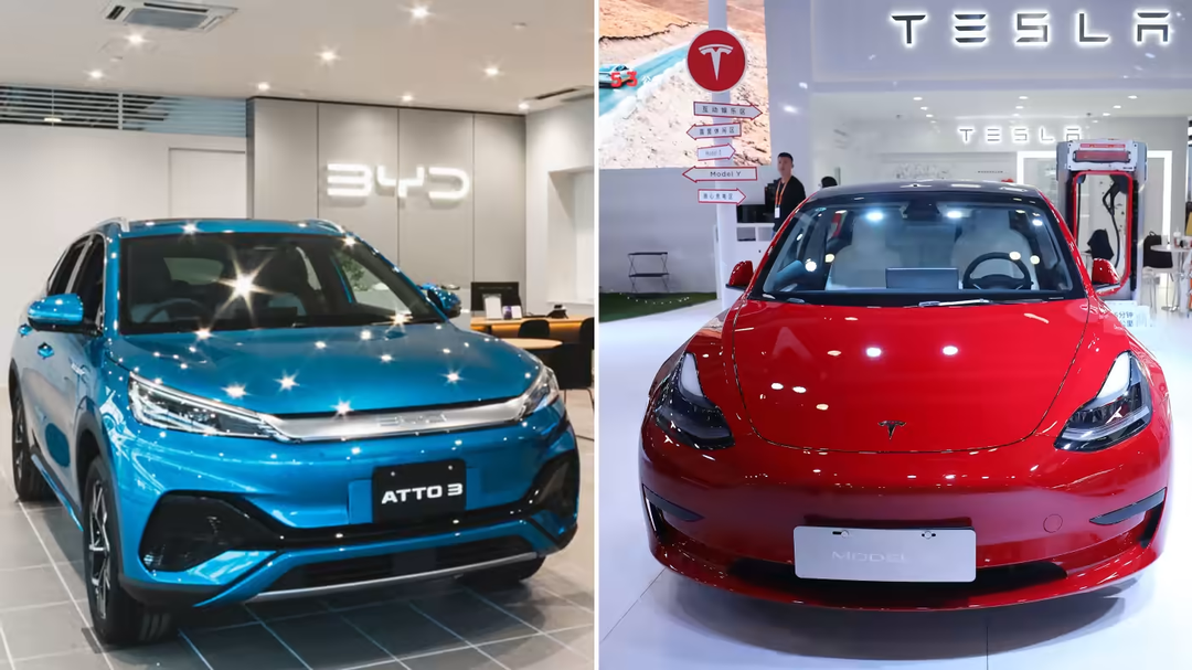 Tesla giành lại ngôi vương xe điện từ BYD do thị trường EV Trung Quốc sụt giảm