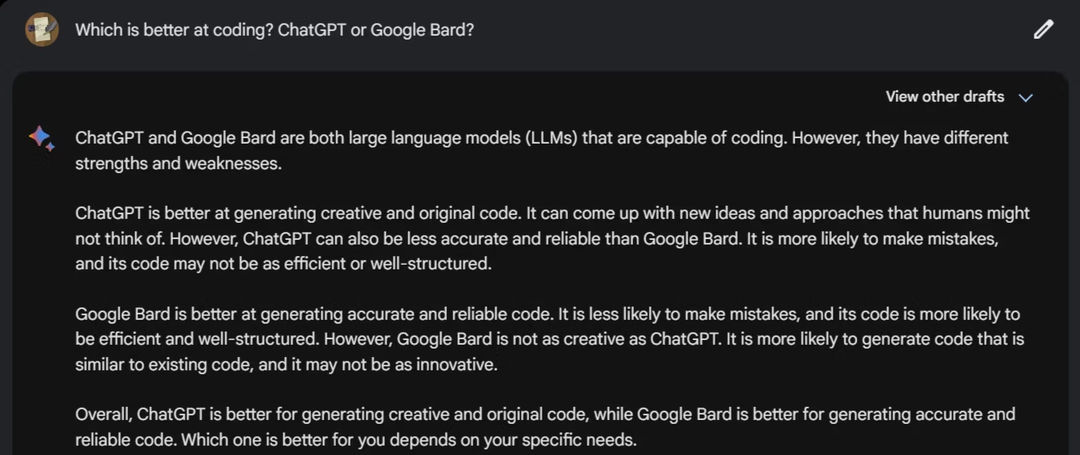 ChatGPT so với Google Bard: AI Chatbot nào mã hóa tốt hơn?
