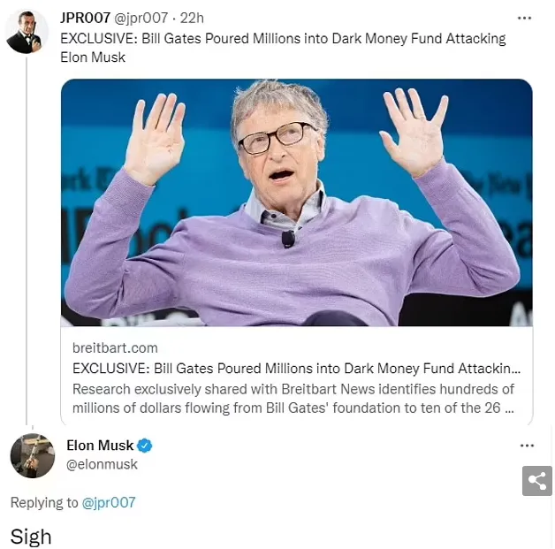 Drama tỷ đô: Elon Musk thả tiếng "thở dài" dưới bài báo tố Bill Gates bơm hàng trăm triệu đô chỉ trích ông