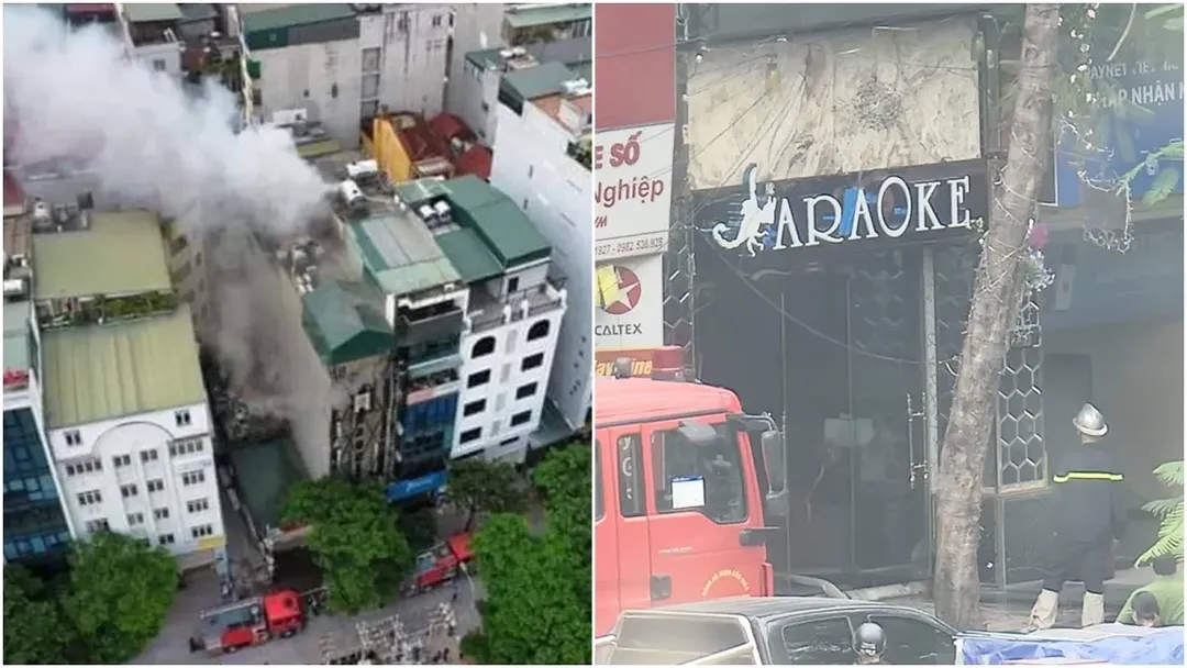 thumbnail - Gần 10 giờ nỗ lực dập tắt đám cháy quán karaoke ở Hà Nội