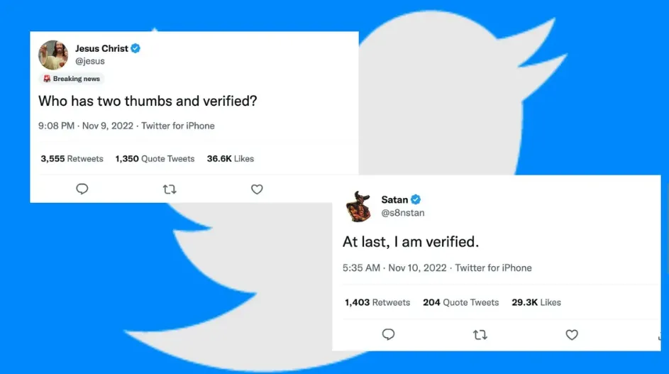 Twitter hỗn loạn vì tràn lan tài khoản Chúa Jesus và Satan giả mạo