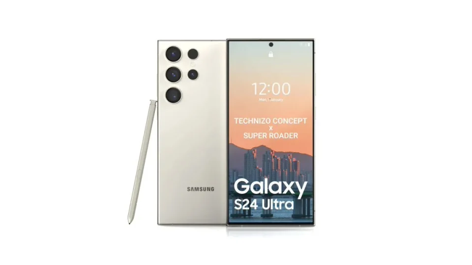 Thời của titan! Lộ hình ảnh render mới nhất của điện thoại Samsung Galaxy S24 Ultra