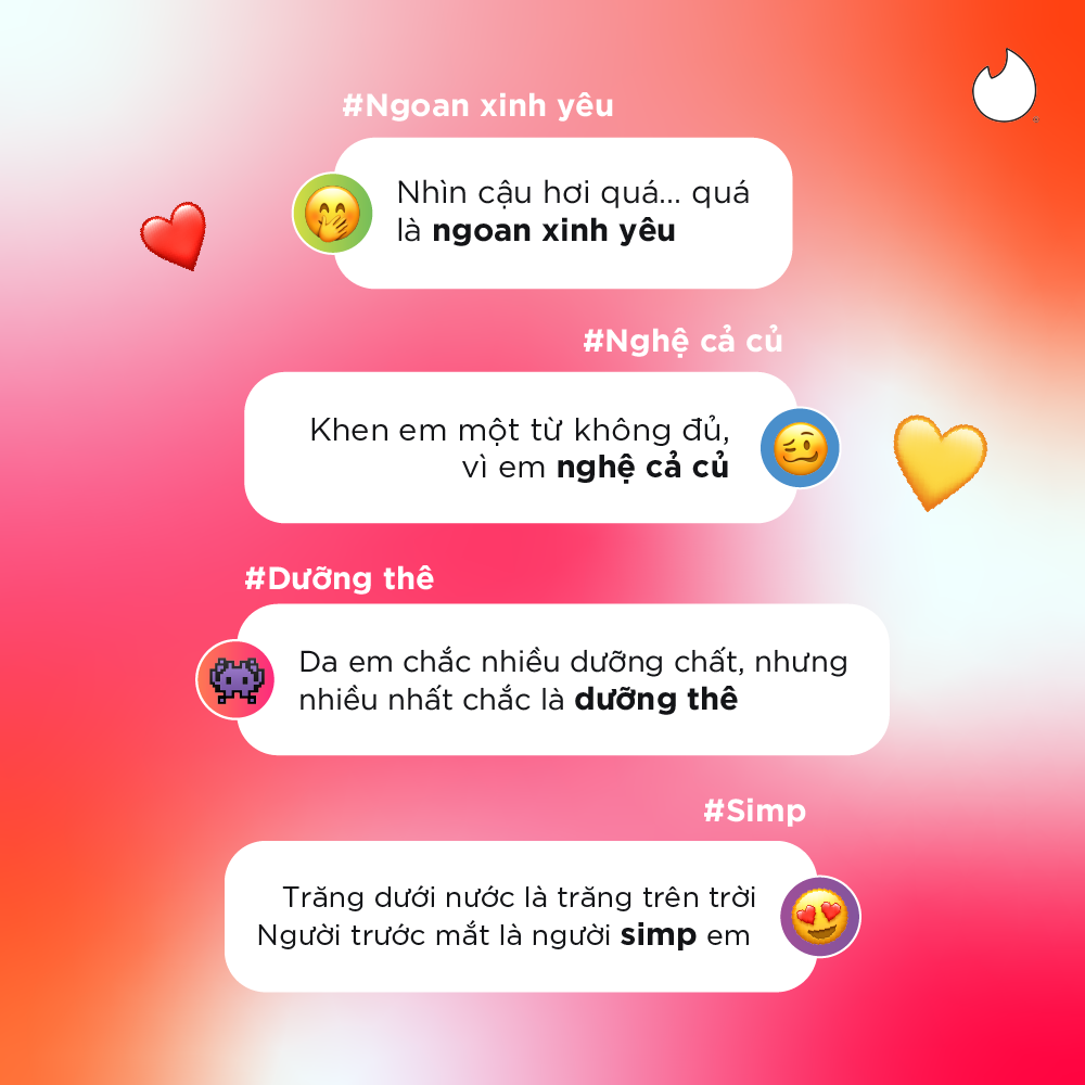 Giới trẻ Việt bật mí bí quyết mở lời “bánh cuốn” với Gen Z slang giúp ghi điểm với đối phương trên Tinder