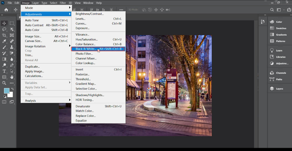 6 cách chuyển ảnh màu thành ảnh đen trắng bằng Photoshop